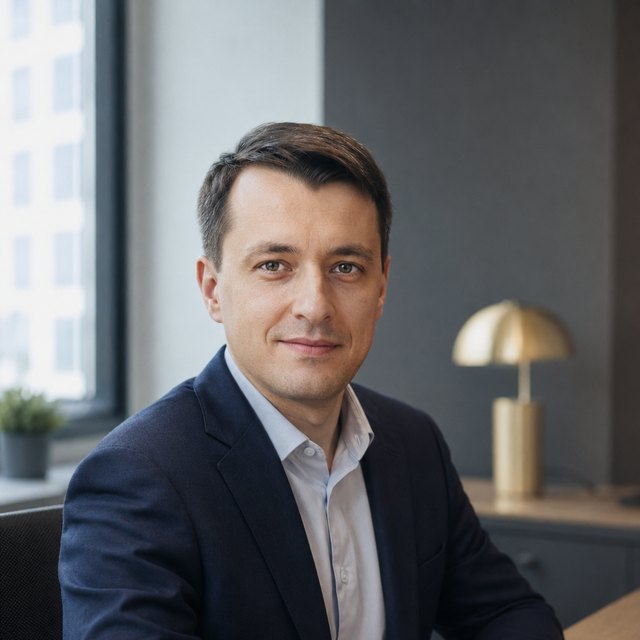 Специалист по финансированию бизнеса за рабочим столом
